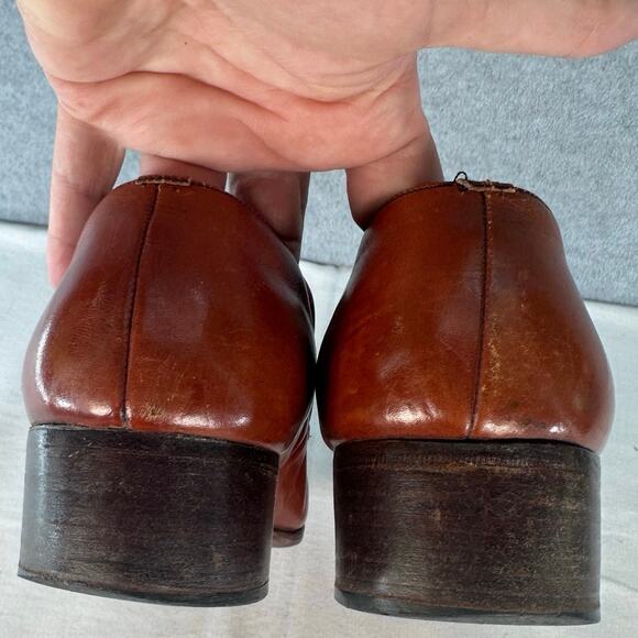 Vintage Bostonian Men’s sz 8 Slip On 70s Style Loafer Disco Workwear Office - Picture 8 of 13